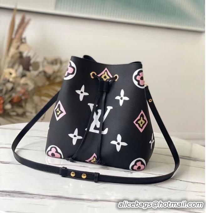 Well Crafted Louis Vuitton NEONOE MM M44821 Black