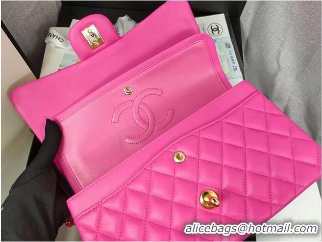 Best Price Chanel Shoulder Flap Bag Original Sheepskin leather A1112 Pink