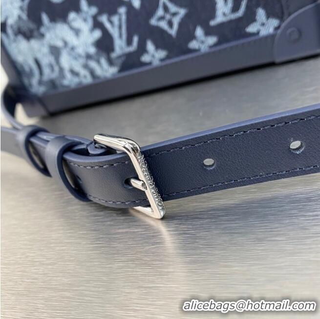 Buy Inexpensive Louis Vuitton Monogram Original Leather M57283 Navy