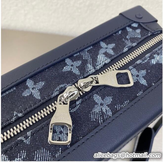 Buy Inexpensive Louis Vuitton Monogram Original Leather M57283 Navy