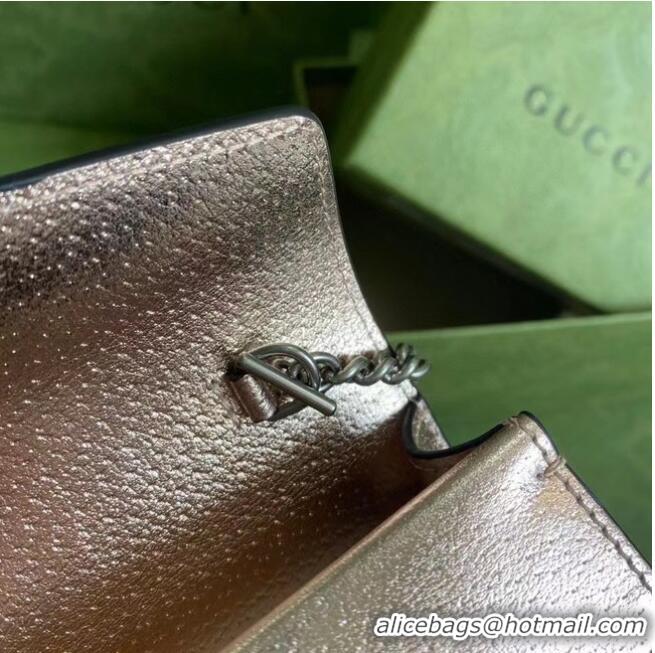 Buy New Cheap Gucci Dionysus Leather Super mini Bag 476432 Rose Gold