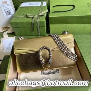 Good Quality Gucci Dionysus Blooms Leather Shoulder Bag 499623 Gold