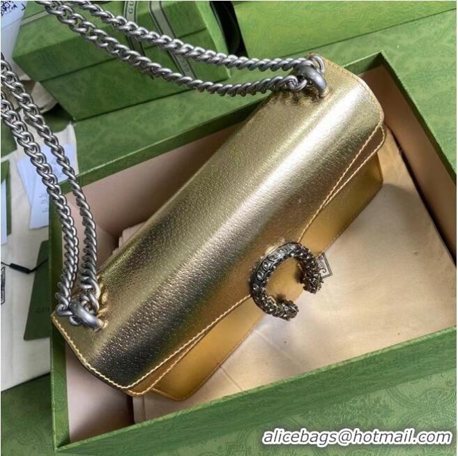 Good Quality Gucci Dionysus Blooms Leather Shoulder Bag 499623 Gold