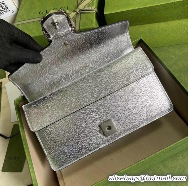 Famous Brand Gucci Dionysus Blooms Leather Shoulder Bag 499623 Silver