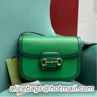 Buy Discount Gucci Horsebit 1955 mini bag 658574 Green