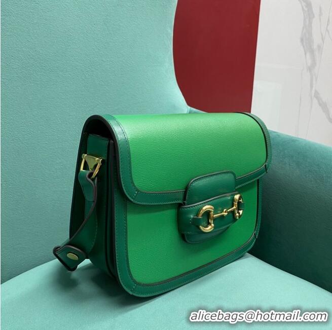 Buy Discount Gucci Horsebit 1955 mini bag 658574 Green