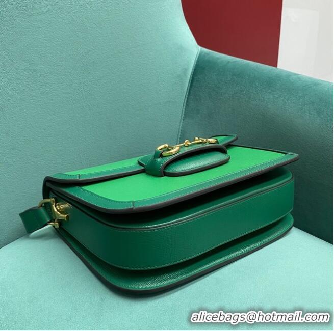 Buy Discount Gucci Horsebit 1955 mini bag 658574 Green