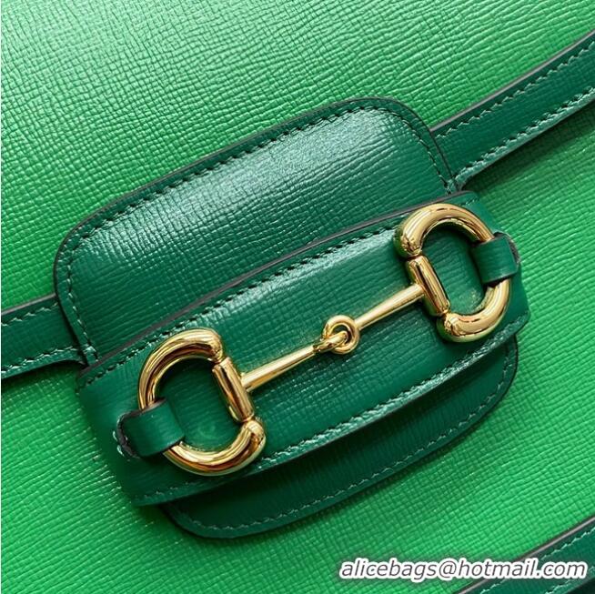 Buy Discount Gucci Horsebit 1955 mini bag 658574 Green