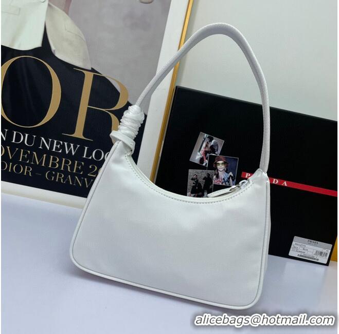 Shop Promotional Prada Re-Edition 2000 nylon mini-bag 1NE515 White