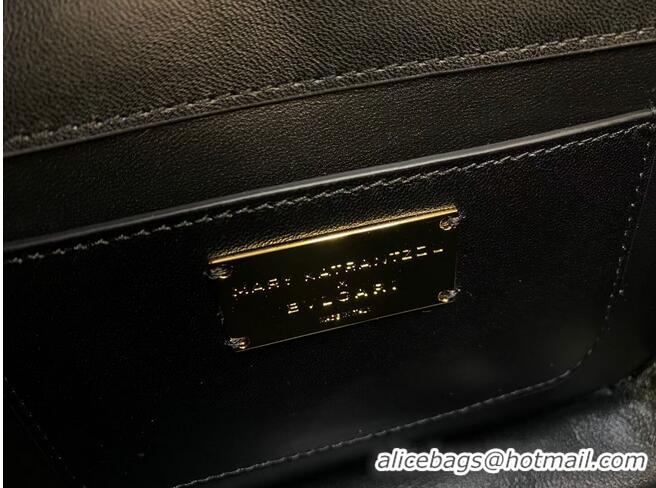 Reasonable Price Bvlgari Serpenti Forever leather small crossbody bag B209107 Black