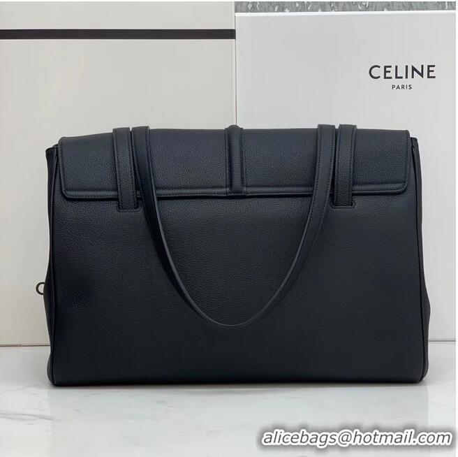 Buy Classic Celine MEDIUM SOFT 16 BAG IN SMOOTH CALFSKIN CR94043 black