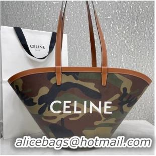 Good Product Celine MEDIUM COUFFIN BAG IN TRIOMPHE CANVAS CELINE PRINT 196262 Green