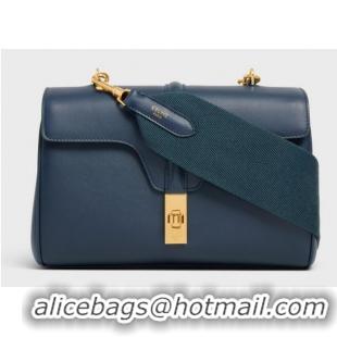 Free Shipping Design Celine TEEN SOFT 16 IN SMOOTH CALFSKIN 196853 NAVY BLUE