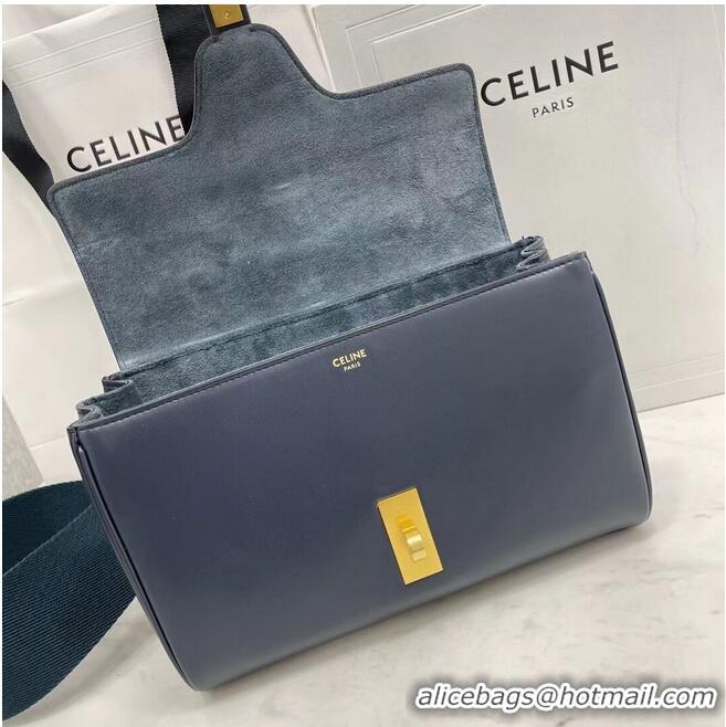 Free Shipping Design Celine TEEN SOFT 16 IN SMOOTH CALFSKIN 196853 NAVY BLUE