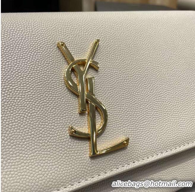 Luxury Classic YSL Saint Laurent Medium Kate Bag Y306078 IVORY NATURAL