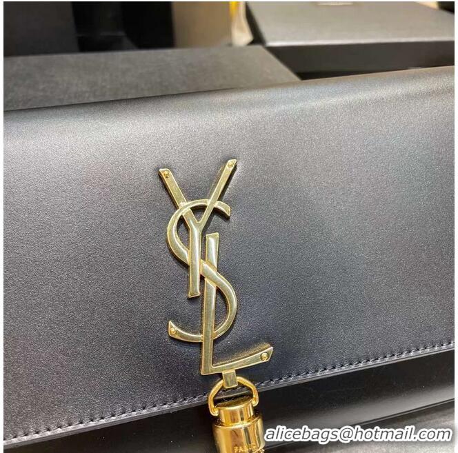 Famous Brand YSL Saint Laurent Medium Kate Bag Y306080 Black Gold hardware