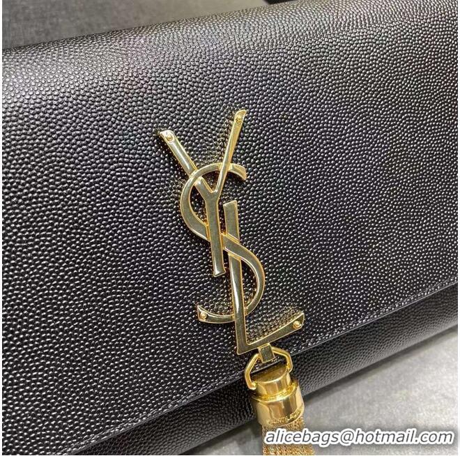 Discount YSL Saint Laurent Medium Kate Bag Y306080 Black gold hardware