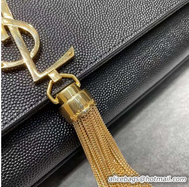 Discount YSL Saint Laurent Medium Kate Bag Y306080 Black gold hardware