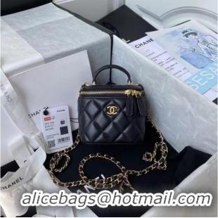 Top Quality Chanel Original Small classic chain box handbag AP2198 Black