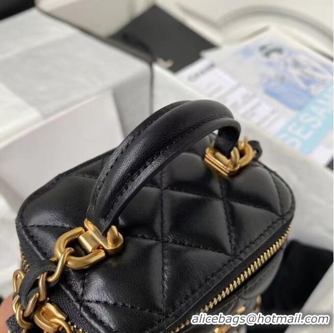 Top Quality Chanel Original Small classic chain box handbag AP2198 Black