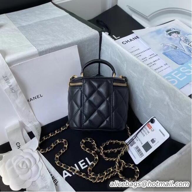 Top Quality Chanel Original Small classic chain box handbag AP2198 Black