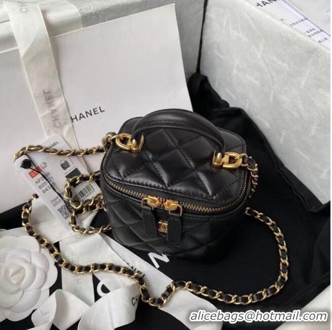 Top Quality Chanel Original Small classic chain box handbag AP2198 Black