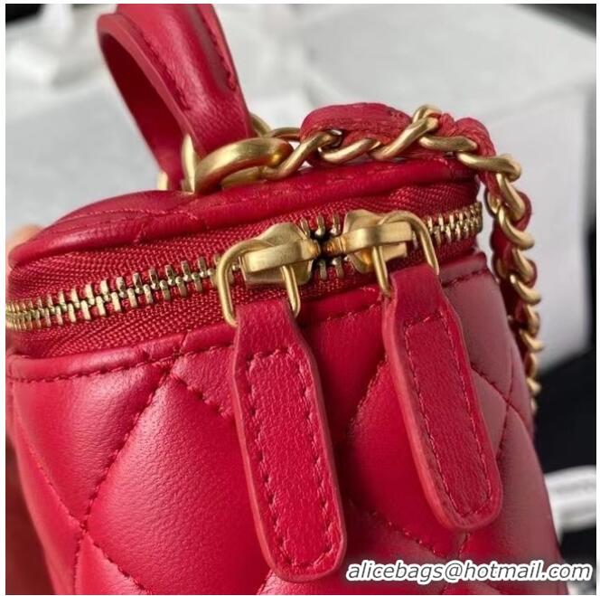 Buy Discount Chanel Original Small classic chain box handbag AP2198 Red