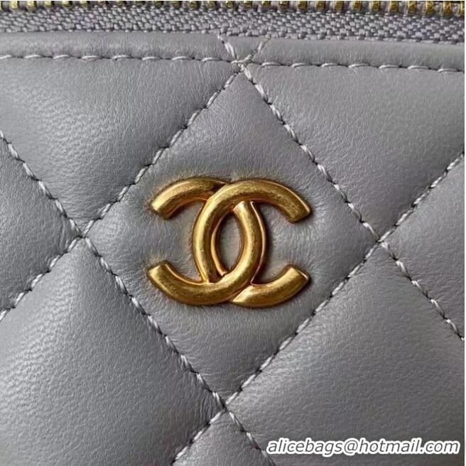 Grade Inexpensive Chanel Original Small classic chain box handbag AP2198 grey