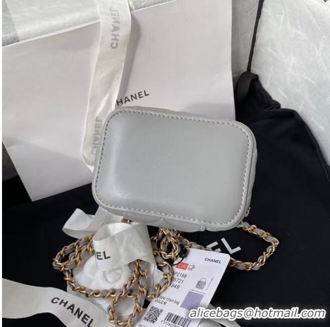 Grade Inexpensive Chanel Original Small classic chain box handbag AP2198 grey