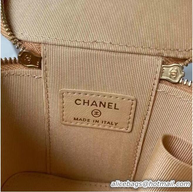 High Quality Chanel Original Small classic chain box handbag AP2198 Apricot