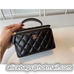 Best Grade Chanel Original Small classic chain box handbag AP2199 Black