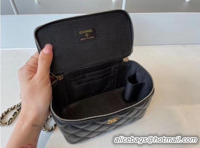 Best Grade Chanel Original Small classic chain box handbag AP2199 Black