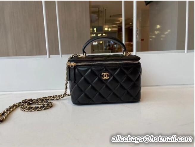 Best Grade Chanel Original Small classic chain box handbag AP2199 Black