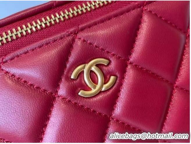 Inexpensive Chanel Original Small classic chain box handbag AP2199 Red