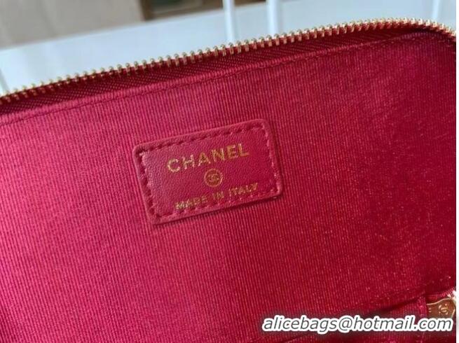 Inexpensive Chanel Original Small classic chain box handbag AP2199 Red