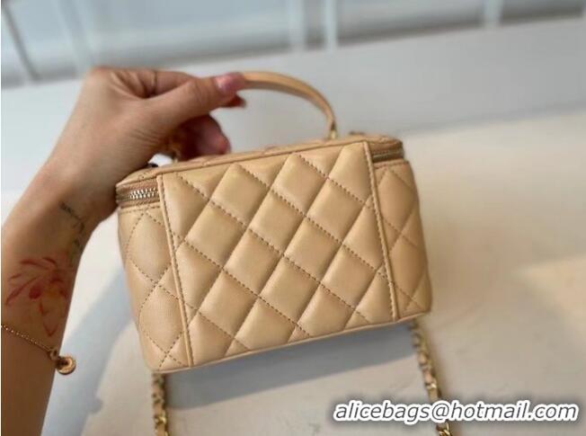 Discount Chanel Original Small classic chain box handbag AP2199 Apricot