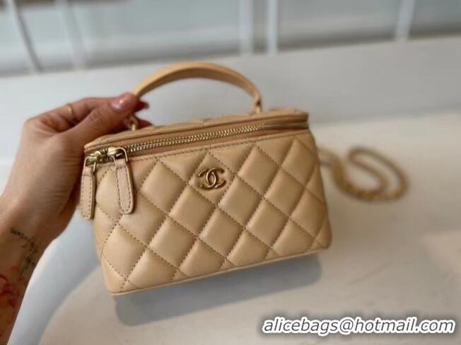 Discount Chanel Original Small classic chain box handbag AP2199 Apricot