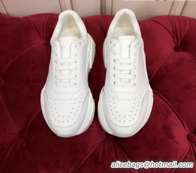 Super Quality Dolce Gabbana Nappa Leather Daymaster Sneakers 120156 White