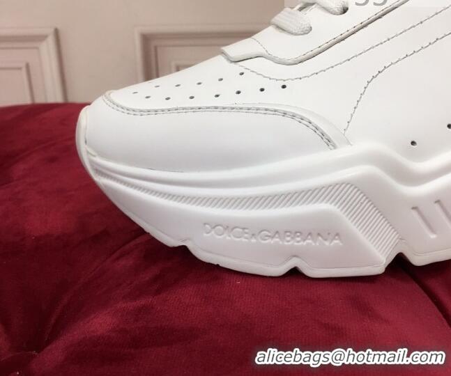 Super Quality Dolce Gabbana Nappa Leather Daymaster Sneakers 120156 White