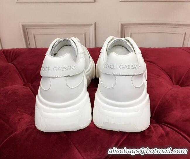 Super Quality Dolce Gabbana Nappa Leather Daymaster Sneakers 120156 White