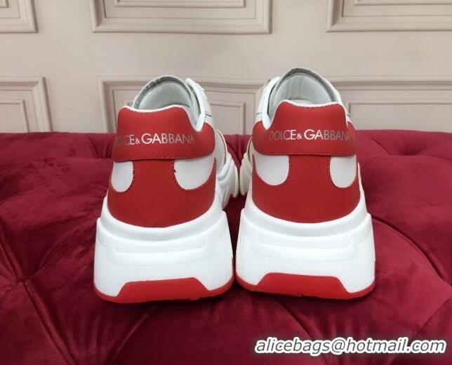 Good Product Dolce Gabbana Nappa Leather Daymaster Sneakers 120156 White/Red