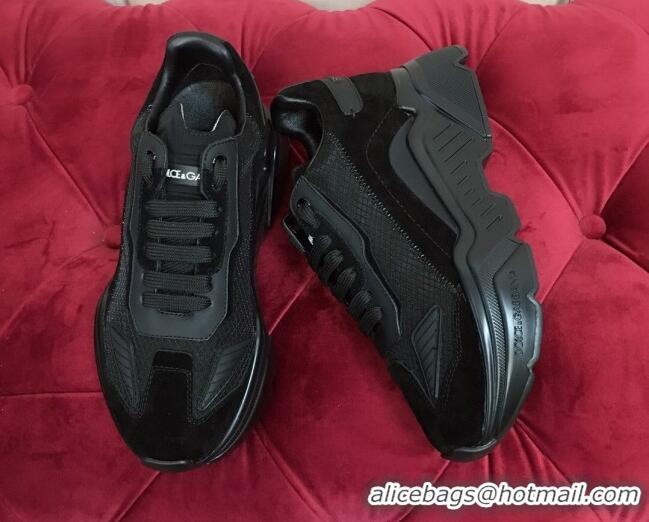 New Style Dolce Gabbana Nappa Leather Daymaster Sneakers 120156 Black