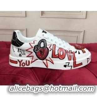 Top Quality Dolce Gabbana New Dglimited Portofino Love Lock Sneakers 120165