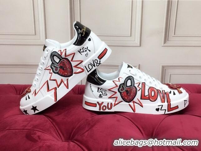 Top Quality Dolce Gabbana New Dglimited Portofino Love Lock Sneakers 120165