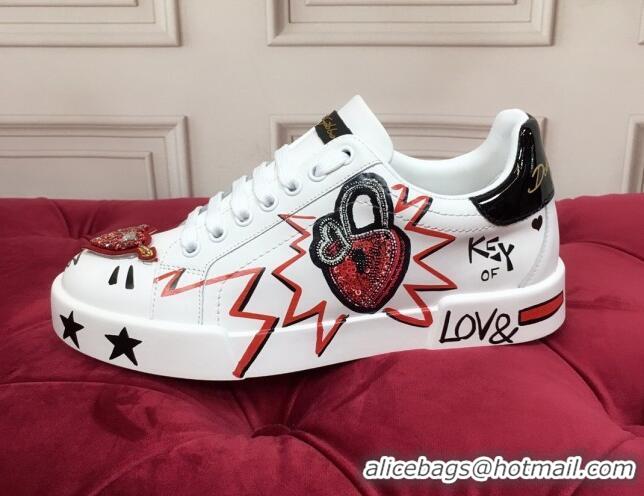 Top Quality Dolce Gabbana New Dglimited Portofino Love Lock Sneakers 120165