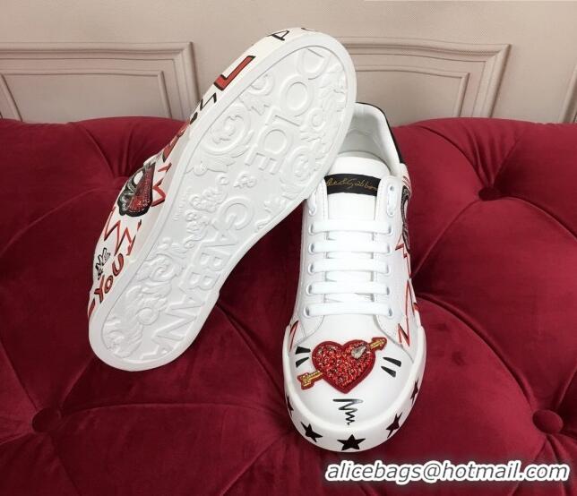 Top Quality Dolce Gabbana New Dglimited Portofino Love Lock Sneakers 120165