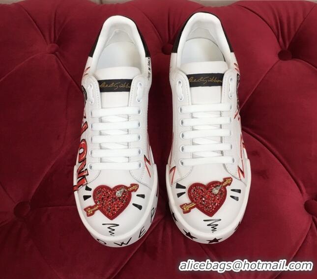 Top Quality Dolce Gabbana New Dglimited Portofino Love Lock Sneakers 120165