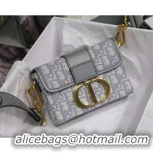 Buy Discount Dior 30 MONTAIGNE JACQUARD CANVAS BOX BAG M928 Grey