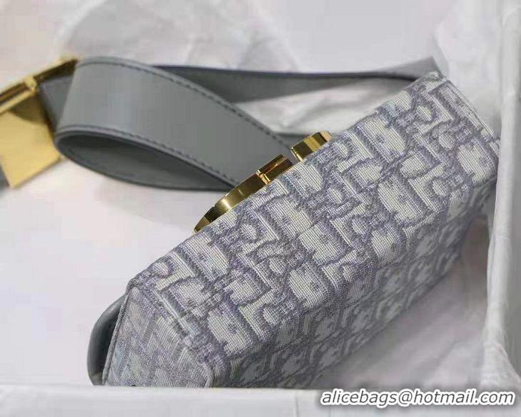 Buy Discount Dior 30 MONTAIGNE JACQUARD CANVAS BOX BAG M928 Grey