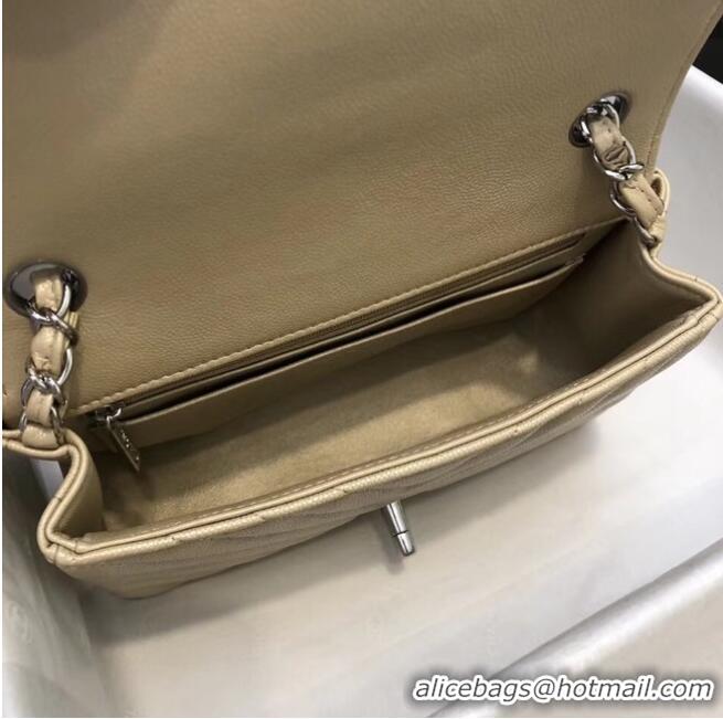 Top Design Chanel Small Classic Handbag Grained Calfskin & silver-Tone Metal A69900 Gold